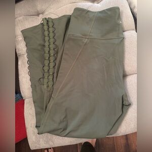 Olive green leggings by JoyLab